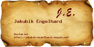 Jakubik Engelhard névjegykártya